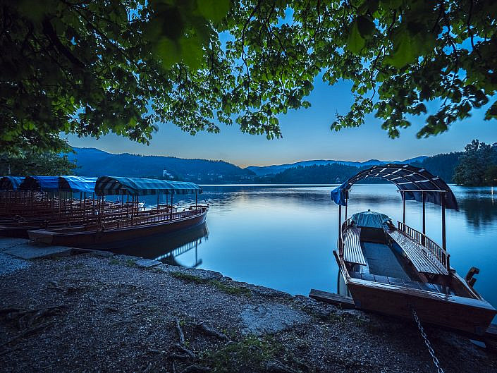 Blue Hour Boat