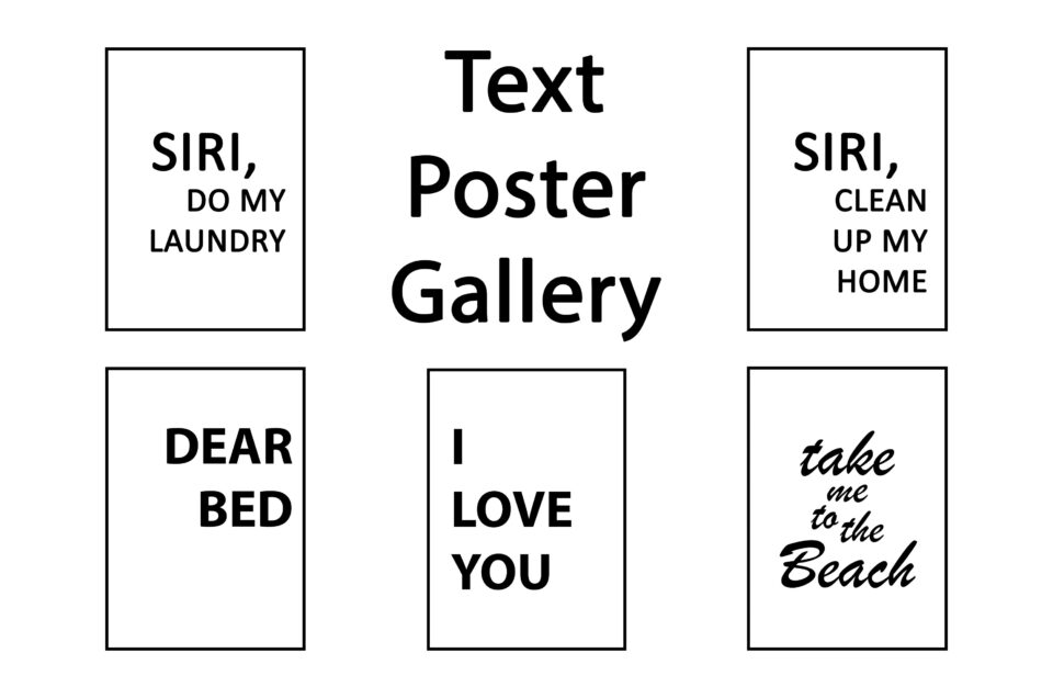 Text poster gallery